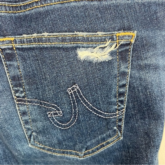Adriano Goldschmied Jeans Womens 27 Denim The Legging Ankle Distressed Skinny AG - Picture 16 of 16